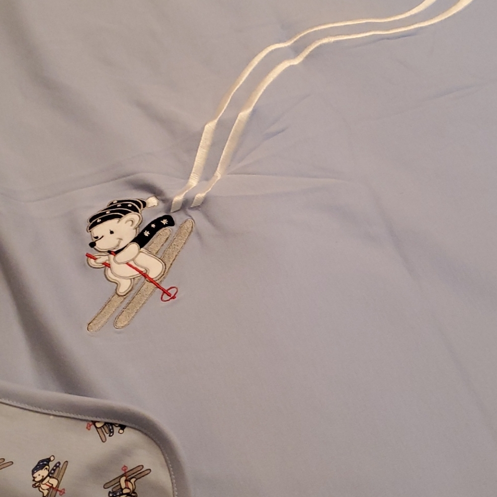 Gymboree blanket skiing bear